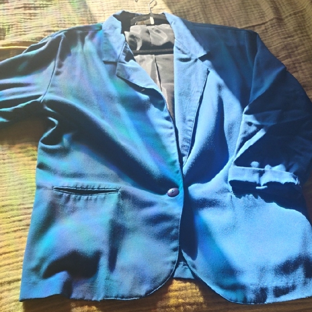 Vibrant Blue Vintage Blazer